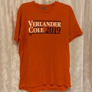 MLB Houston Astros Verlander/Cole 2019 T-Shirt Mens Size Large 🔥